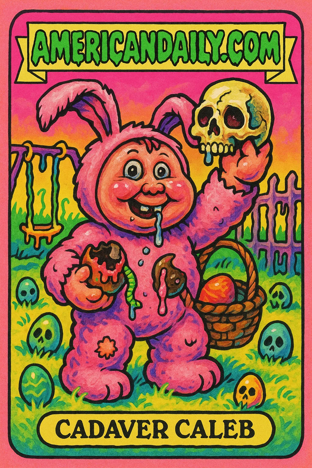 Cadaver Caleb - Human Skull Surprise at California Easter Egg Hunt ...